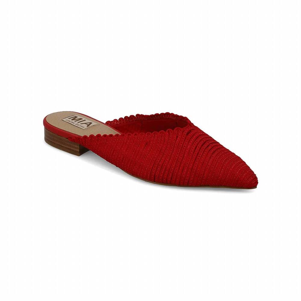 NEW MIA women's abia pointed toe mule in red sotch